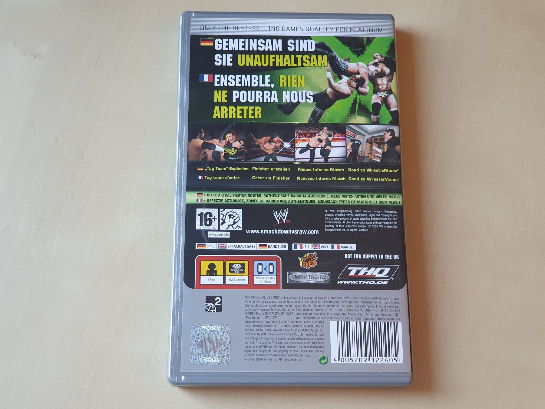 Sony Giochi: Smack Down vs Raw 2009 – Usato da Stansstad venduto da collectorsshop 1