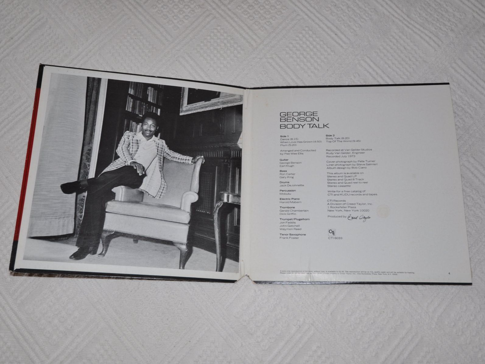 Dischi in vinile: LP George Benson - Body Talk – Usato da Boll venduto da Theodora15 2