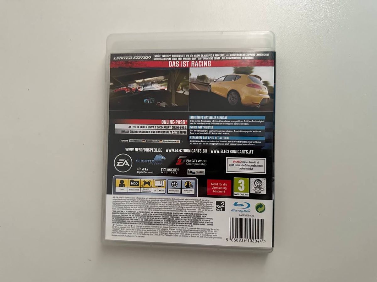 Giochi: Need for Speed: Shift 2 Unleashed, Sony Playstation 3, PS3 – Usato da Couvet venduto da nay_prh5 2
