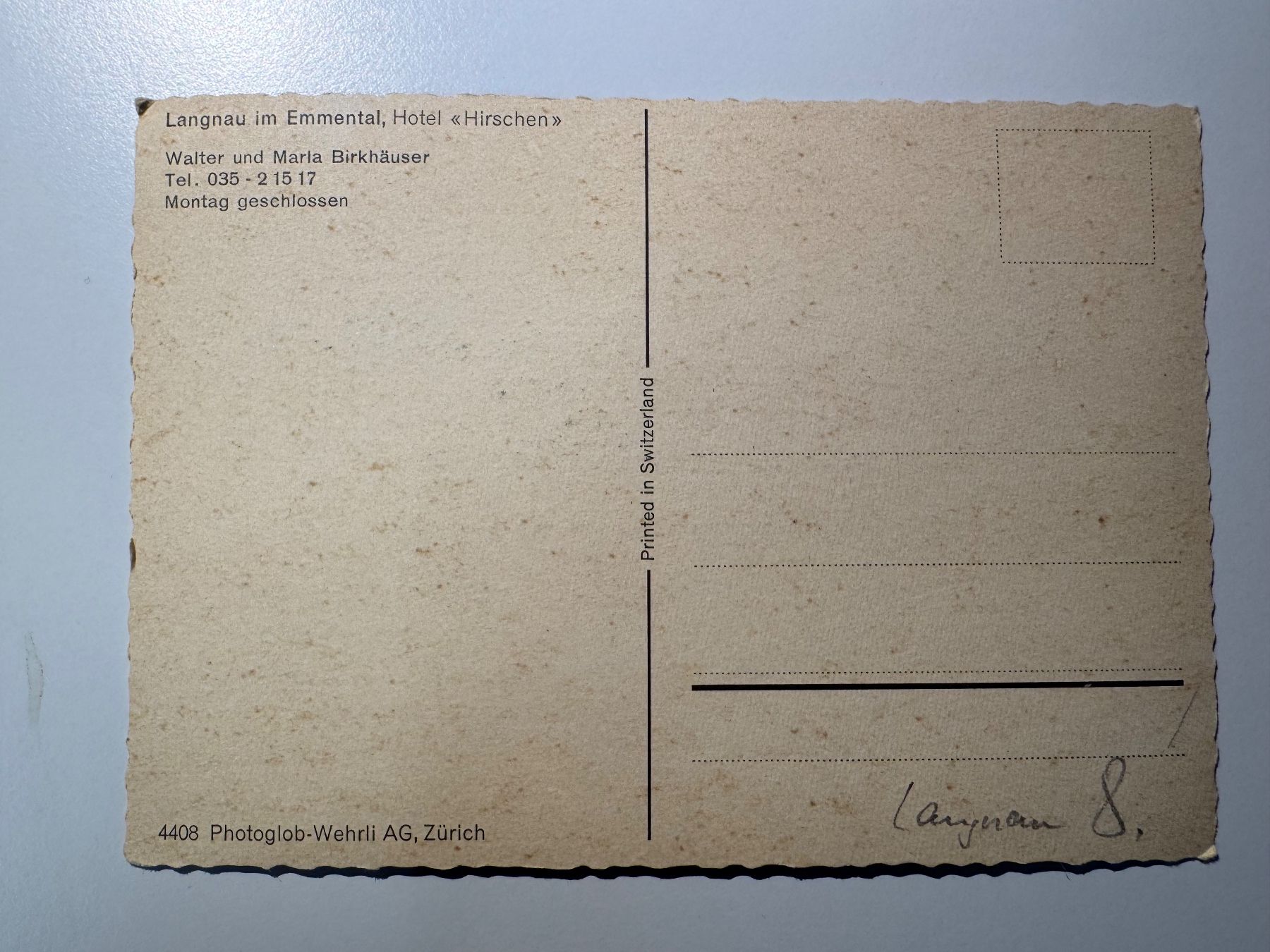 Ansichtskarten: ALTE ANSICHTSKARTE, Langnau i. Emmental, alte Autos – Gebraucht aus Ostermundigen von L29 1