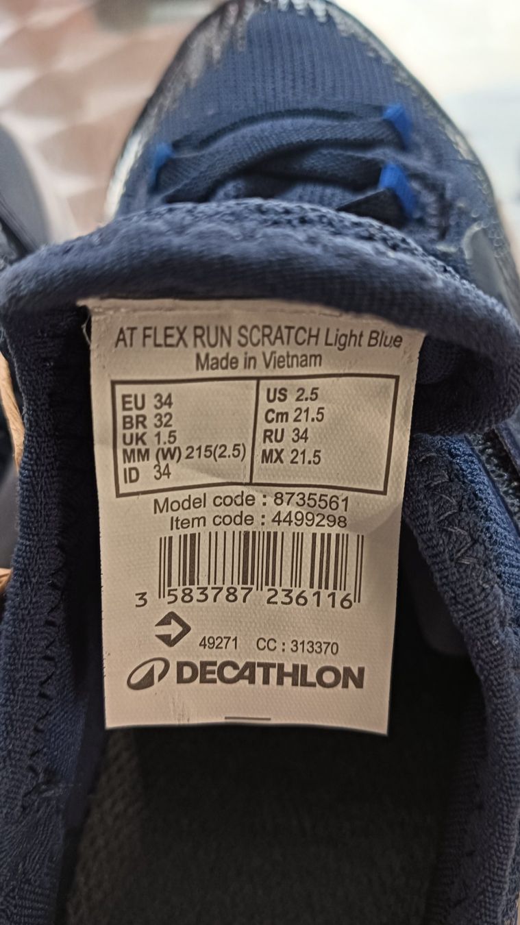 Herrenschuhe: Chaussures de sport Decathlon, AT FLEX RUN, taille 34 – Neu (gemäss Beschreibung) aus La Neuveville von Nida-Baf 2