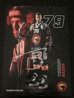 Signierte Autogrammkarte Thierry Bader SC Bern Saison 2024/