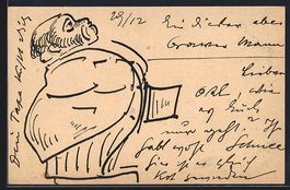 Handgemalt sign. Richard Schaukal: Füll