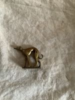 Messing Figur Windhund Stempel