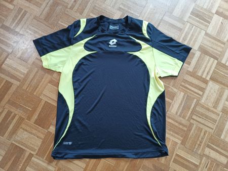 Lotto Sport Shirt Gr XL/52 Funktionsshirt schwarz gelb