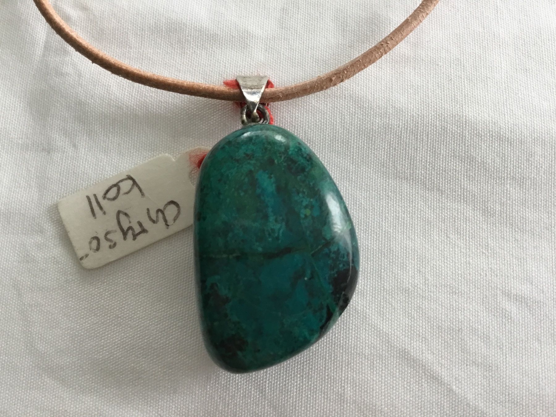 Minerali & Pietre curative: Anhänger Chrysokoll Heilstein – Nuovo e nell'imballaggio originale da Doppleschwand venduto da Fortuna5859 2