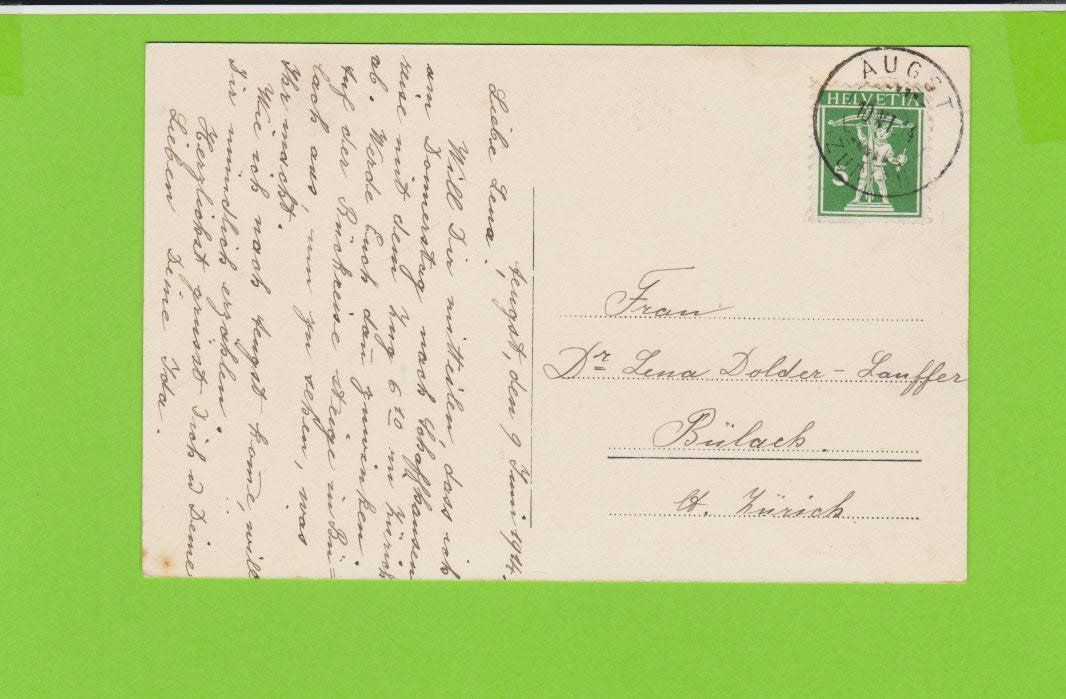 Cartes postales: Aegust am Albis  -  alte Ansichtskarte um 1914 – D'occasion à Vitznau par Ropaku 1