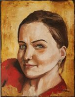 Ölporträt, Portrait à l'huile,Ritratto a olio