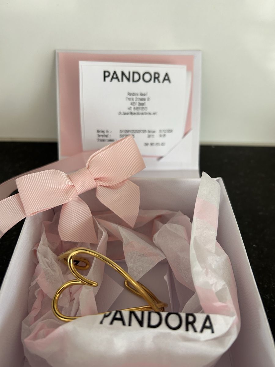 Pandora Bracciali & Braccialetti: PANDORA Celestial Heart Clasp Bangle – Usato da Möhlin venduto da seerose6