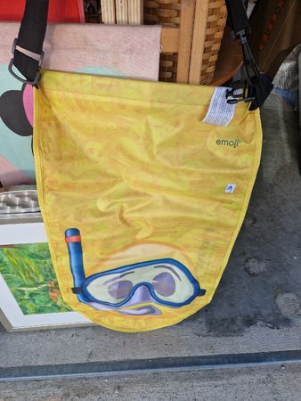 Tauch/Bade Tasche gelb Emoji Schnorcheldesign neuwertig