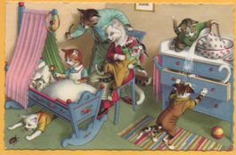 KATZEN im Kinderzimmer No. 2262