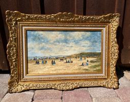 Szene am Strand von André BORREL       (ID M463)