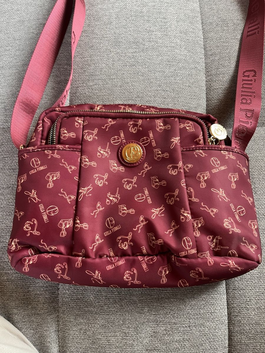 Taschen für Damen: Giulia Pieralli Handtasche, bordeauxrot, neu – Neu (gemäss Beschreibung) aus Grellingen von nadu17 1