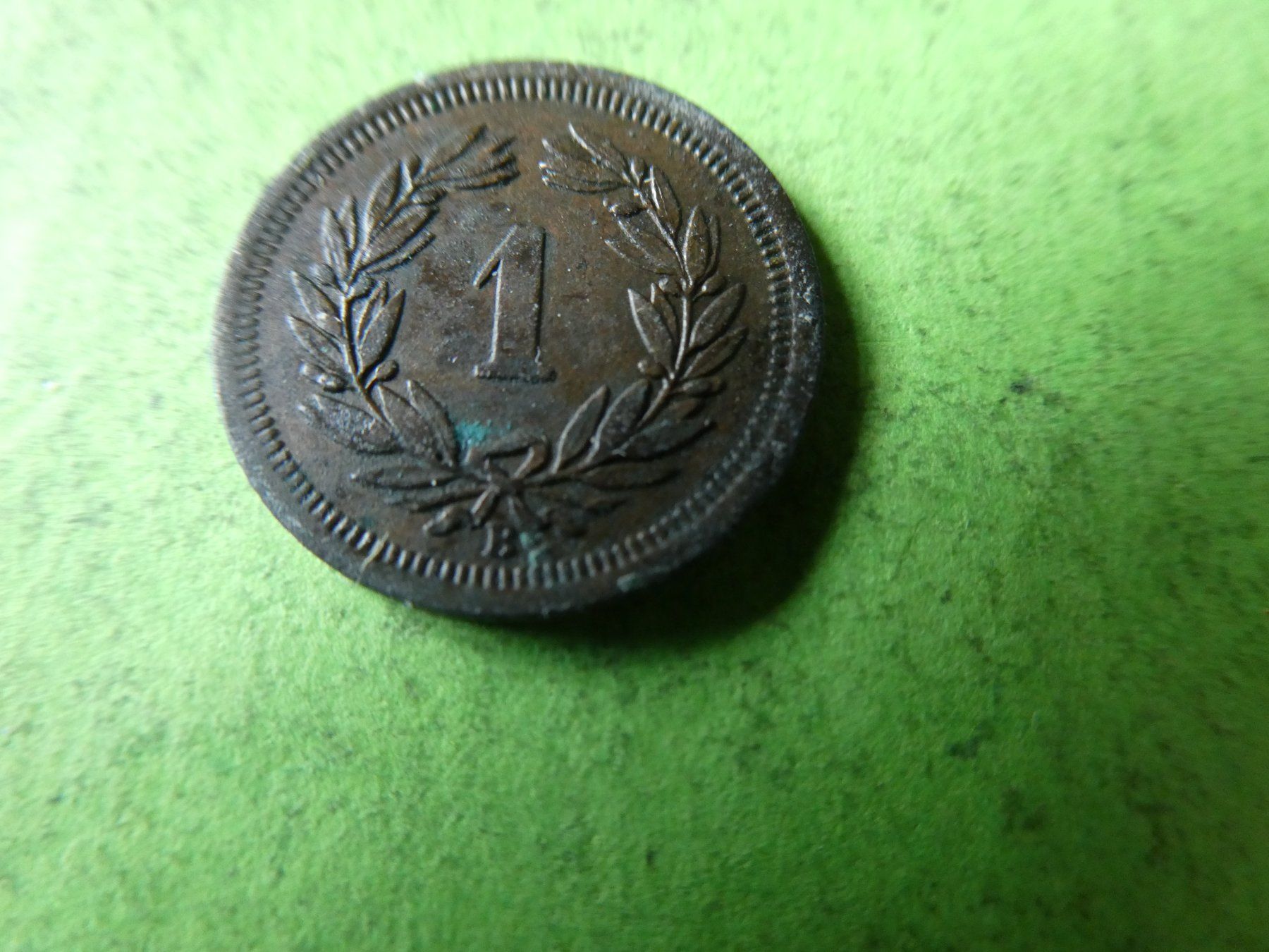 Tutti le monete: Schweiz 1879,  1 Rappen – Usato da Hinterforst venduto da Rohusri 1