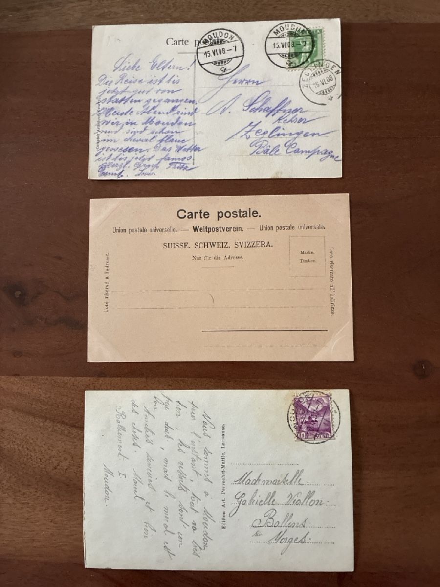 Cartes postales: 3 Ansichtskarten Schweiz von Moudon VD – D'occasion à Oftringen par Cla.vD.74 1