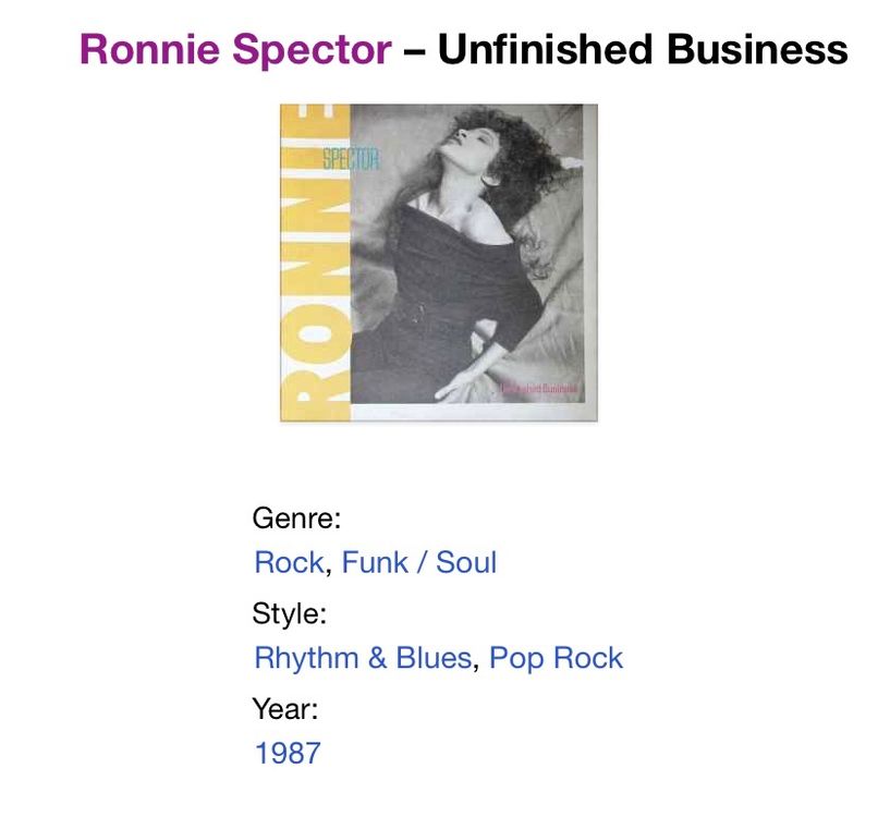 Ronnie Spector CD Unfinished Business (1987) (Gebraucht) in Luzern für Ronnie Spector CD Unfinished Business (1987) (Gebraucht) in Luzern für