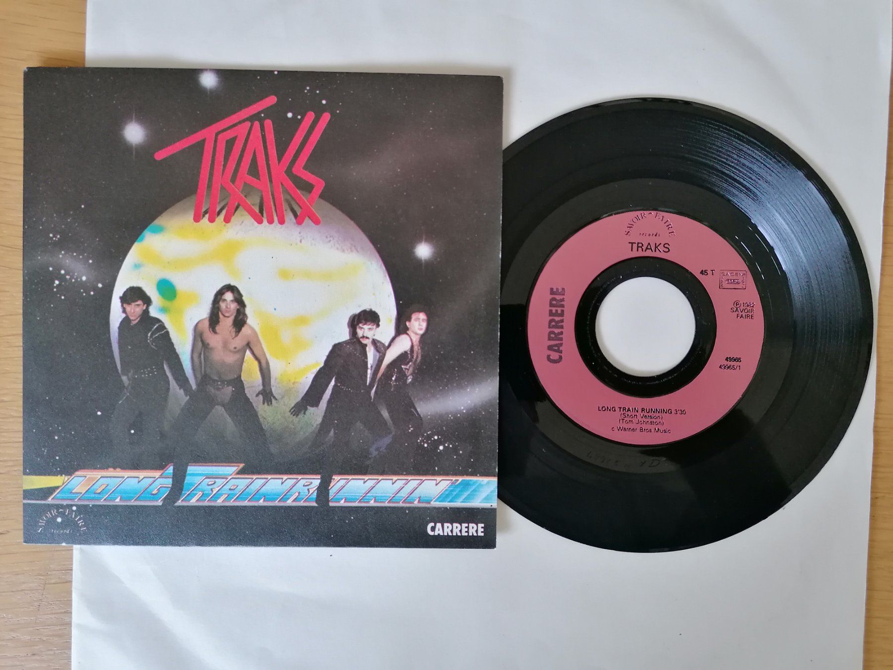 Dischi in vinile: TRAKS --  Long Train Running 7" Vinyl Single Carrere – Usato da Beinwil am See venduto da Funkthesizer