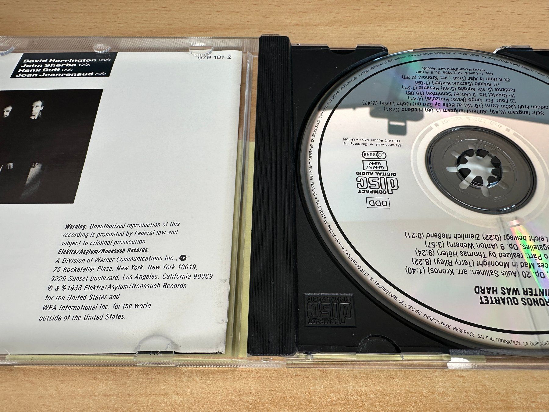 CDs: Kronos Quartet – Winter Was Hard – Gebraucht aus Rikon im Tösstal von Alpenmutz 2