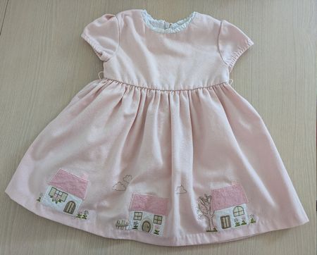 Mayoral festliches Kleid mit süssen Häuser, Grösse 86