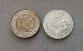 2x Schützentaler Silber