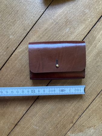 Edles Leder Portemonnaie Braun Handgemacht