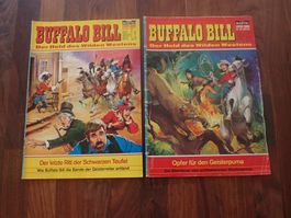 2 alte BUFFALO BILL Lasso Band Comic Hefte BASTEI Verlag