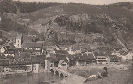 St.Ursanne-Karte ungelaufen