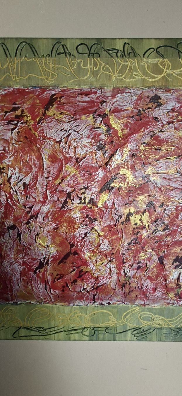 Dipinti: Gemälde Gold & Rötlich handmade 50×50 – Nuovo (secondo la descrizione) da Riehen venduto da Steinbock1970 4
