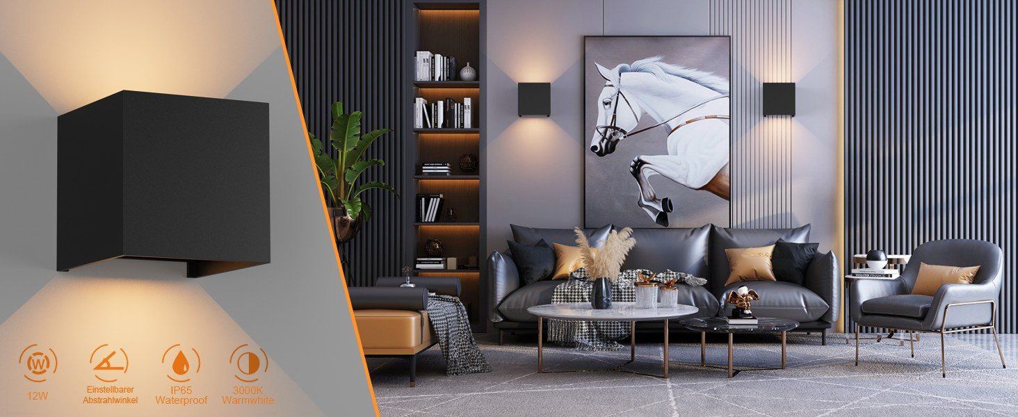 Lampade: LED Wandleuchte Innen/Aussen – Nuovo e nell'imballaggio originale da Geneve venduto da Titi2008 1