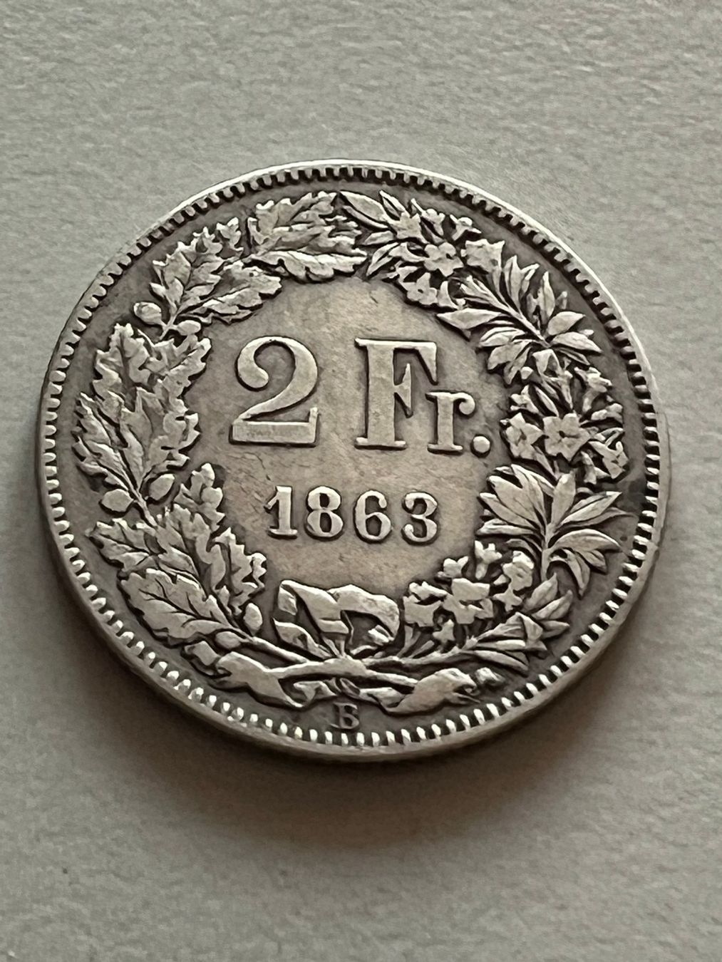 Toutes les monnaies: 2 Fr. 1863 – D'occasion à Schötz par Odpa