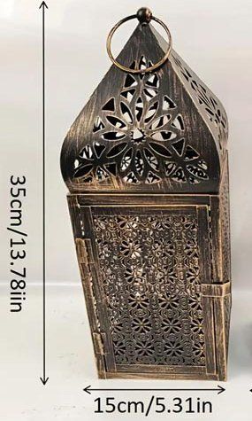 Lanterne: Marokkanische Metalllaterne – Nuovo e nell'imballaggio originale da Liestal venduto da OMAROSHOP 9