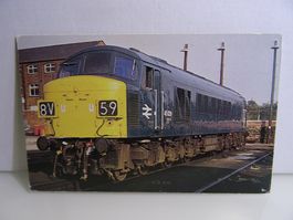 Postcard BR Diesellok 45 029 at Horton Road Depot 30.8.1975.