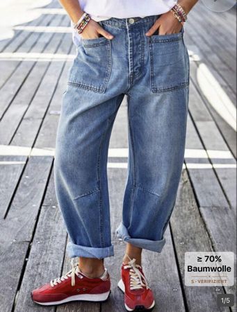 Coole, lässige Jeans im Worker-Style, Grösse L