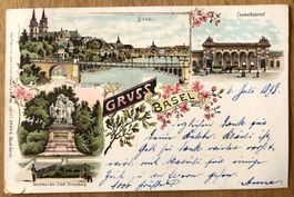 Postkarte "Gruss aus Basel"