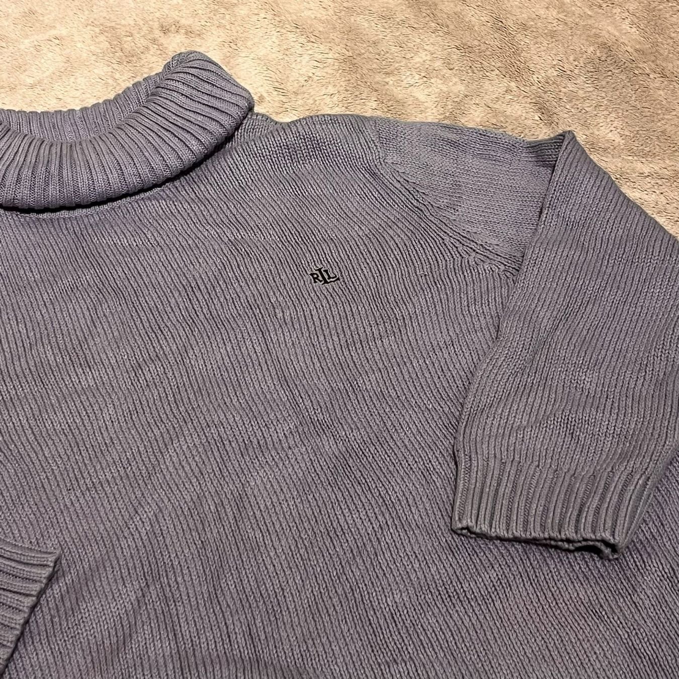 Ralph Lauren Pullover & Sweatshirts: Pull Ralph Lauren vintage Col Roulé Lilas, Taille L – Gebraucht aus Marin-Epagnier von csc_8765 1