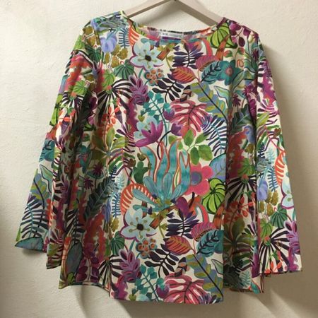 B.M. Company Bluse Irene, Liberty London „Jungle Trip“ Gr 38