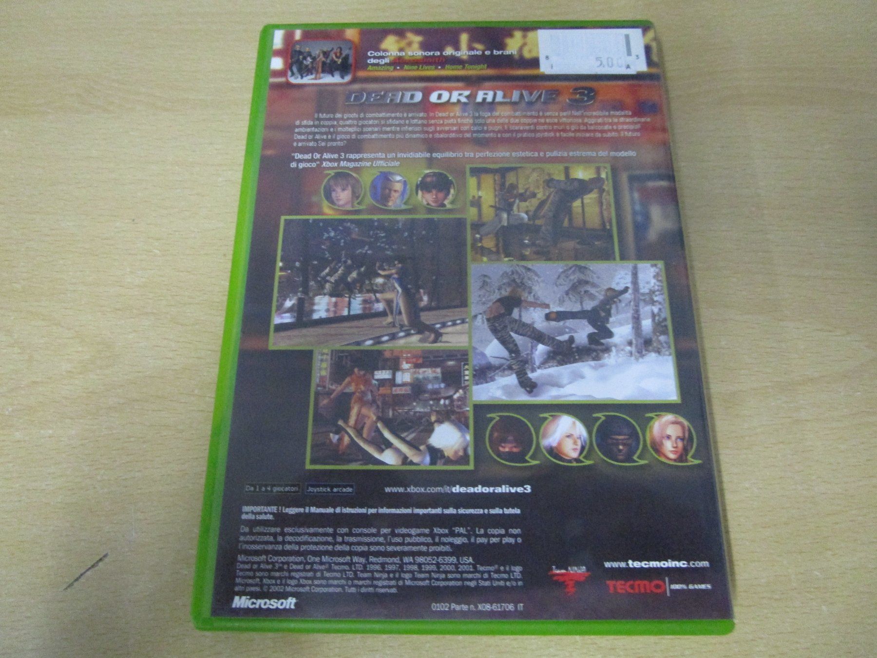 Microsoft Giochi: Dead or Alive 3 Microsoft Xbox – Usato da Goldau venduto da agestuffer 1