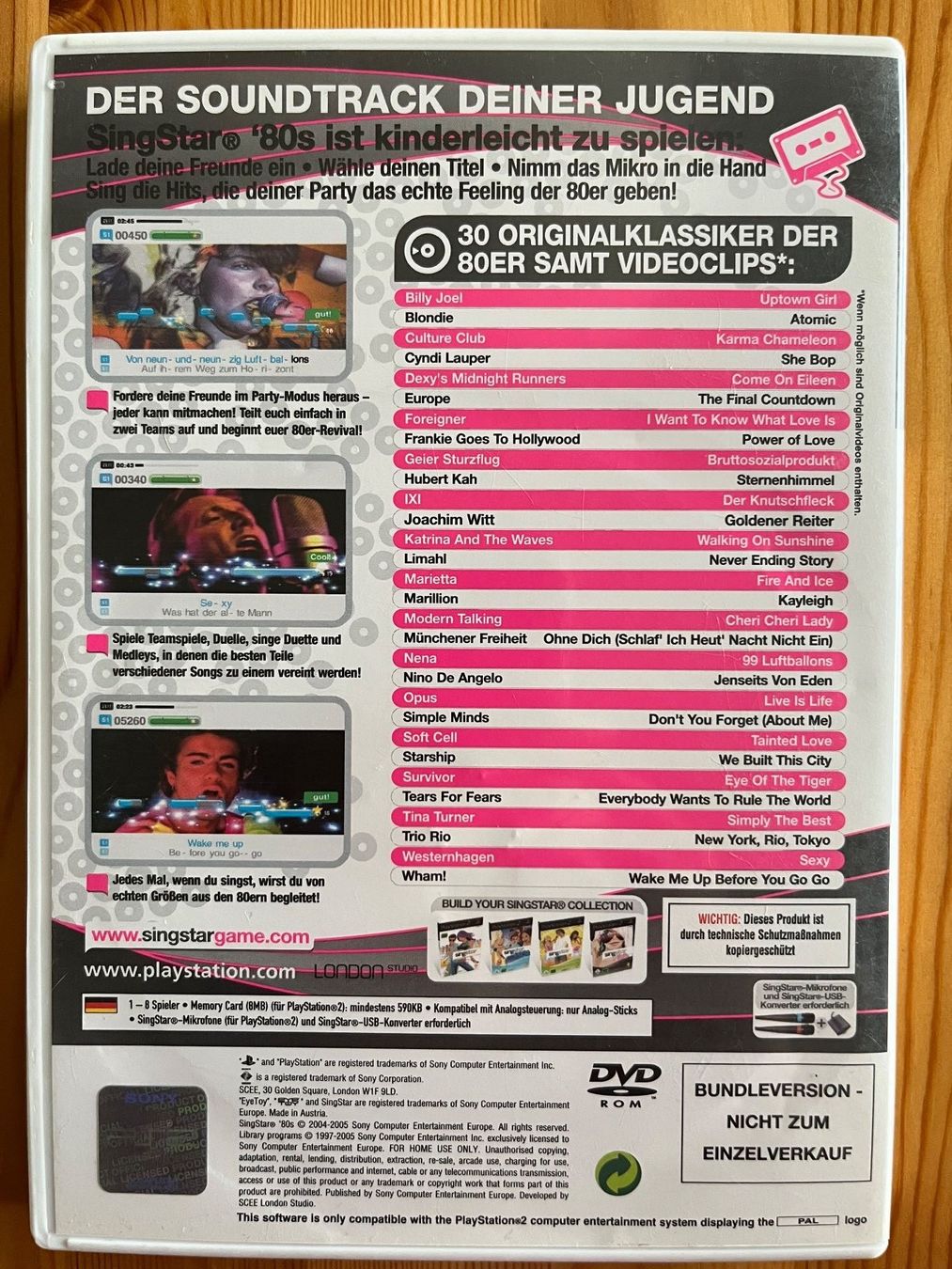 Sony Giochi: PS2 Singstar 80er – Usato da Zürich venduto da Gurkis 3