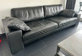 Rolf Benz Designer Sofa  Leder schwarz  sehr guter Zustand