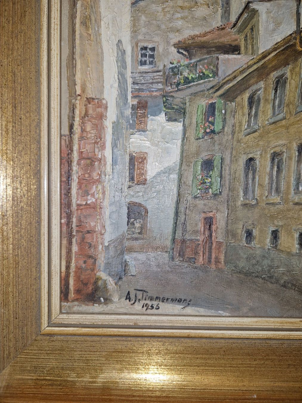 Dipinti: Bild Ortschaft 1956 A.Timmermann – Usato da Ossingen venduto da Aktionsverkauf 1