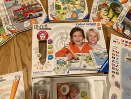 Coffret Tiptoi, lecteur interactif et 6 livres jeu, 4-10 ans