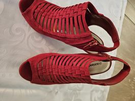 Graceland Peeptoe High Heels Rot – Gr. 39