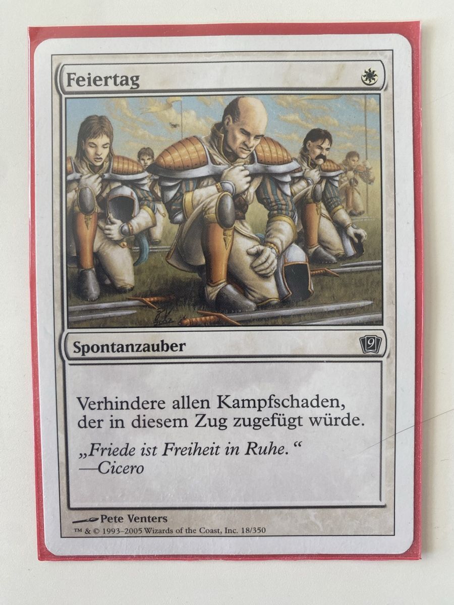 Magic The Gathering Sammelbilder & Trading cards: Magic Karte - Feiertag – Gebraucht aus Gasel von Ntomate