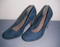 Wildleder - High Heels, Gr. 40, Mitternachtsblau * Tamaris *