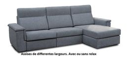 Salon d'angle en tissu ou cuir. Article neuf