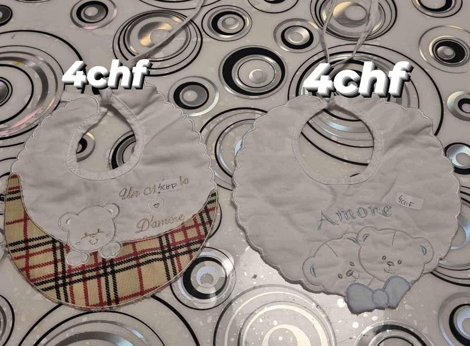 Repas pour bébés: Lätzchen/ pro Stk 4chf – Neuf (Voir description) à Zürich par rosko91