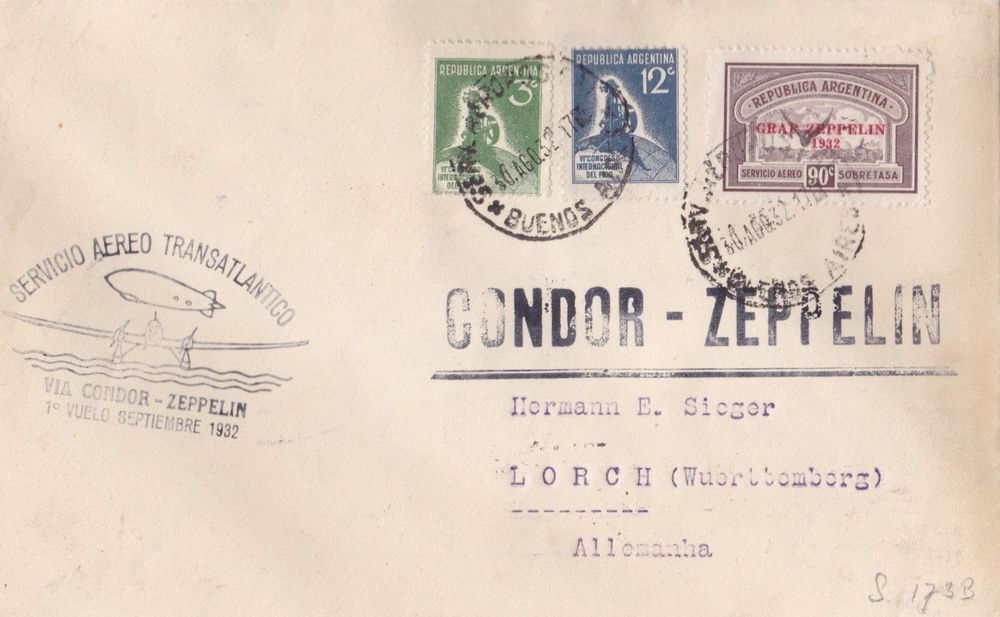 Condor Zeppelin Flug 1932 Kaufen auf Ricardo