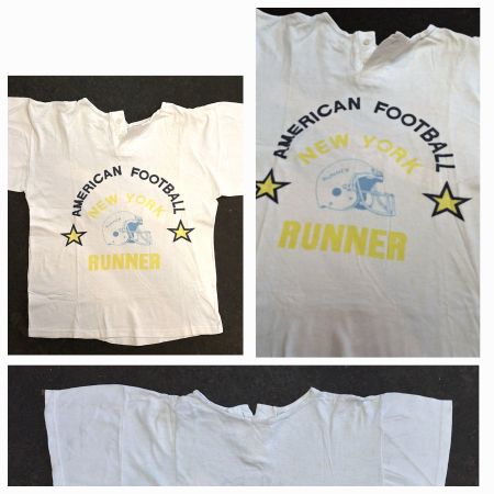 Vintage American Football T-Shirt, New York Runner⚽️