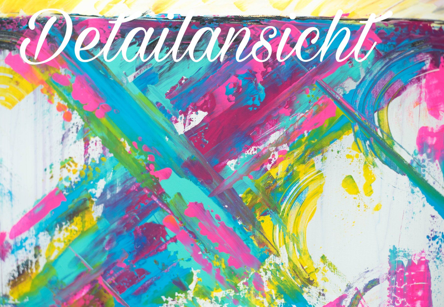 Gemälde: Acrylbild abstrakt "Hurricane" bunt Neu Unikat – Neu und originalverpackt aus Rheinau von Sussel 3