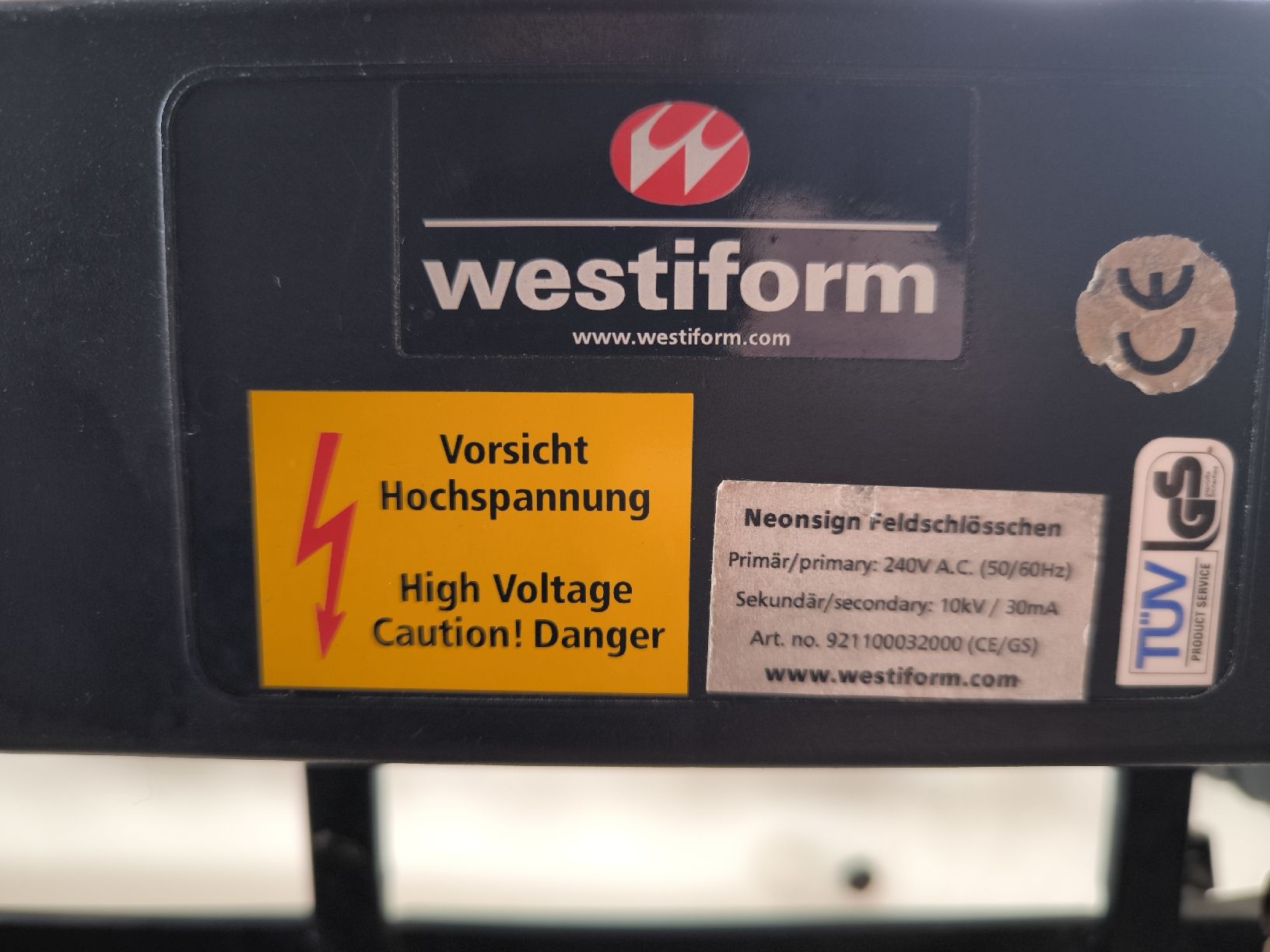 Lampade: Seltene Feldschlösschen Leuchtreklame – Usato da Schinznach Dorf venduto da Jojusami 3